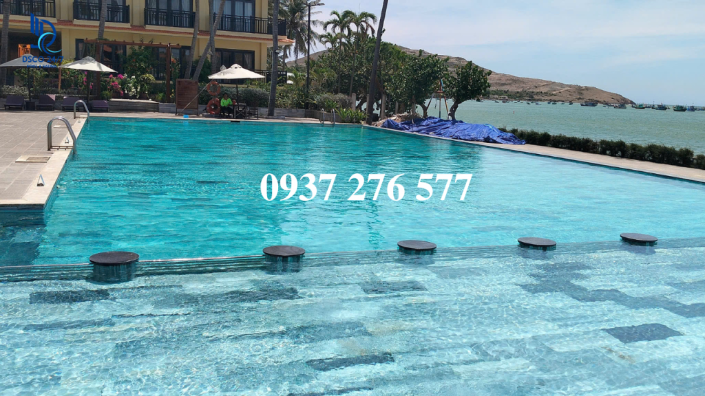 Hoàn Thiện Hồ Bơi Resort 12m x 25m Tại Phan Thiết, Bình Thuận
