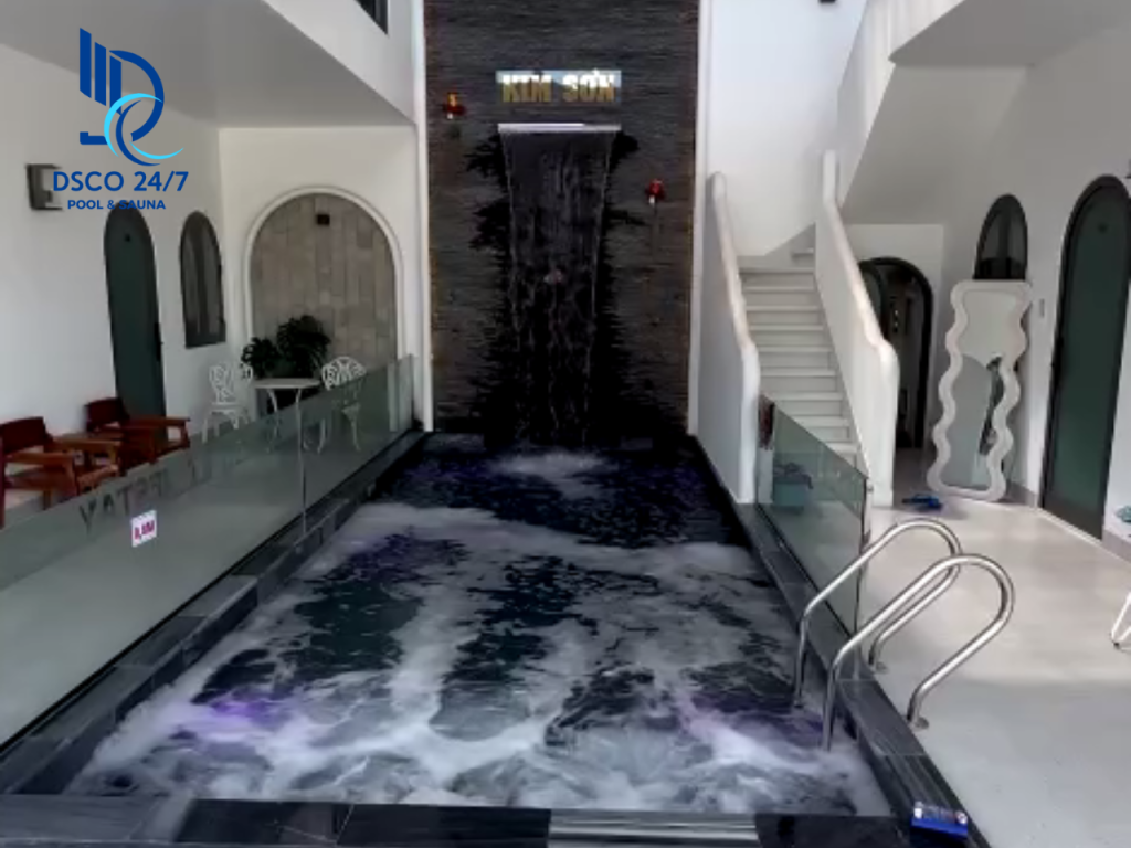 DSCO 24/7 hoàn thiện và bàn giao hồ bơi 4×7,5m tại Tây Ninh – Thiết kế sang trọng, hiện đại